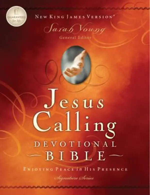 USED Book - Jesus Calling Devotional Bible: New King James Version (Signature) by Thomas Nelson Publishing Staff (Hardcover) - english