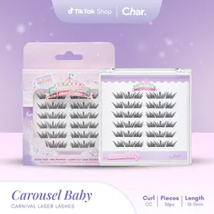 Carousel Baby - Pre-Glued Lashes, Laser-cut Technology CC-Curl 10 - 11 mm