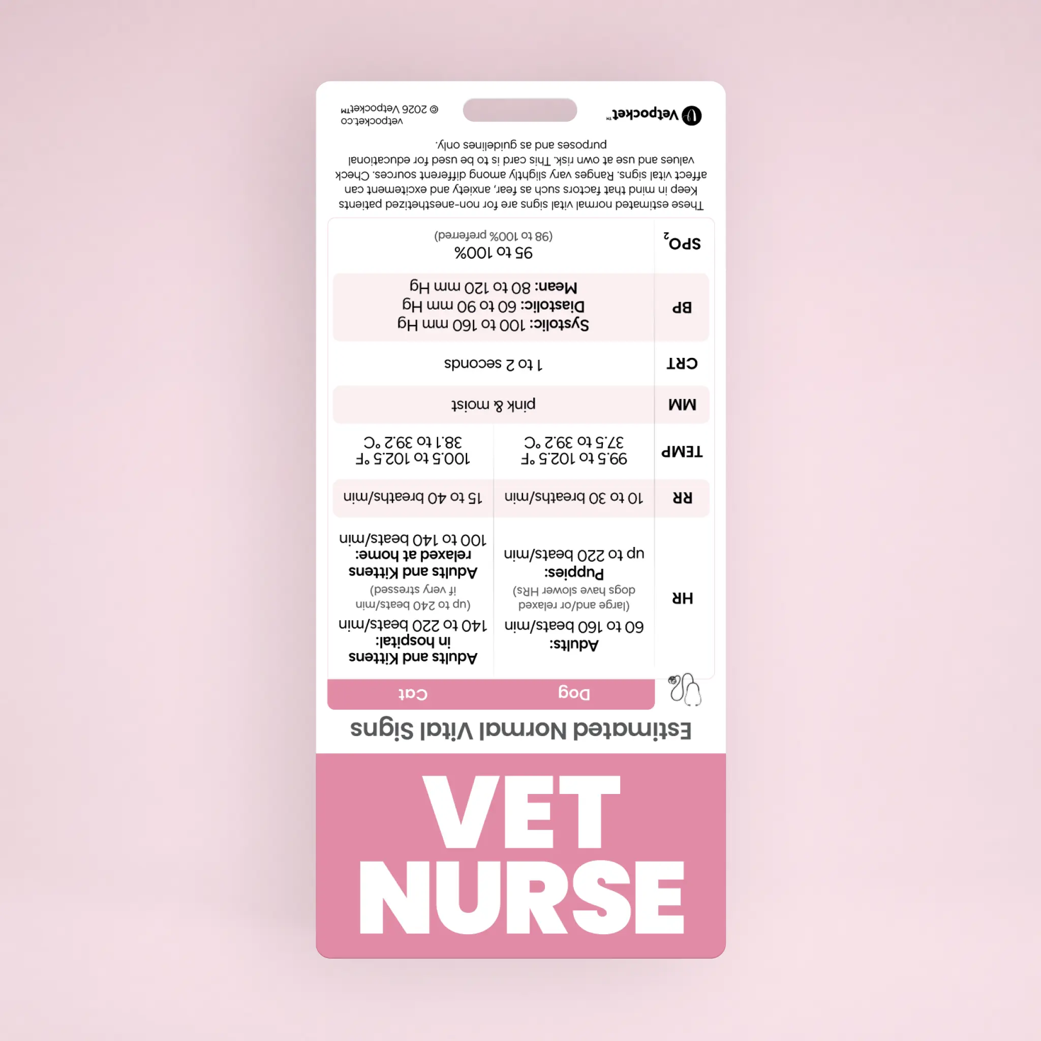 VET NURSE Designation Badge
