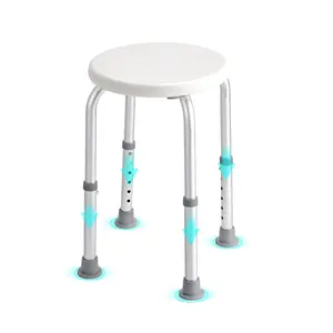 VEVOR Shower Chair for Inside Shower, Adjustable Height Shower Stool, Non-Slip Bench Bathtub Seat Stool for Elderly Disabled Adults Handicap, 300 lbs Capacity