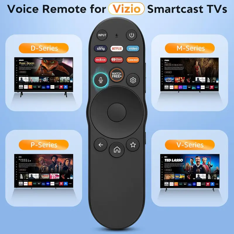 Voice Remote Control for Vizio-Smart-TV-Remote-Replacement XRT270 for Vizio FHD 4K Quantum D/P/M/V-Series Smart TV,infrared remote control XRT136 XRT140 Smart TV