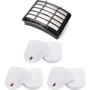 1+3 Pack Filters for Shark Vacuum Filter Replacement, fit Navigator Lift  NV350 NV351 NV352 NV355 NV356E NV360 NV370 UV440 UV490 UV540 CU500 Cleaner, Compare to Parts XFF350 & XHF350