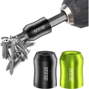Powerful Magnetic Screw Ring: 1/4 Inch/ 6.35 Mm Universal Magnetic Screw Holder - Detachable Magnetic Screwdriver Drill Bit Holder for Hex Screwdrivers And Power Bits, Perfect Gift for Thanksgiving, Christmas, And New Year