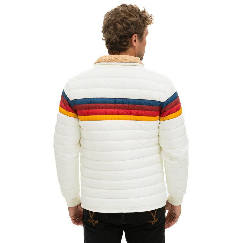4 STRIPE JACKET -  WHITE