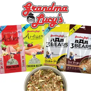 Grandma Lucy's Freeze-Dried Dog Food Variety Bundle | 4 Real-Food Flavors | Just Add Water | No Fillers
