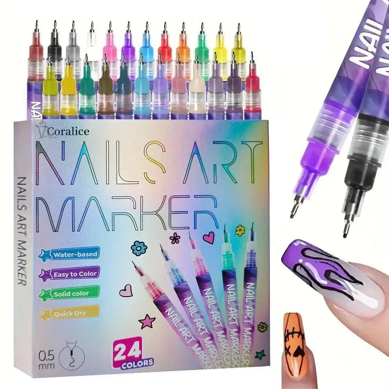 24 pcs nail pen
