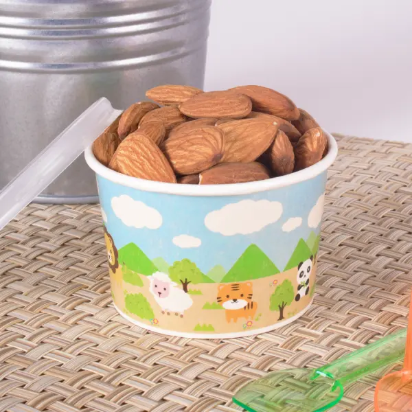 [1,000 ct] 4 oz Paper Food Containers | 76 mm | Safari Print