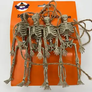 Plastic imitation small skeleton hanging decoration for Halloween