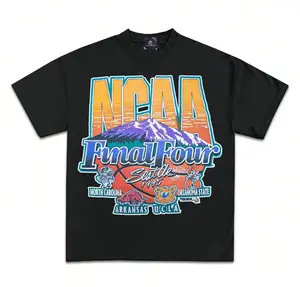 Vintage College Basketball Final Four 1995 T-Shirt Retro Seattle Tournament Graphic Tee Colorful Championship Shirt Casual Streetwear Unisex Cotton Tee