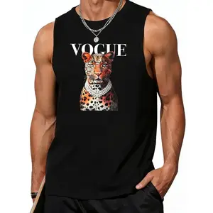Women’s Casual Leopard Vests Versatile Style