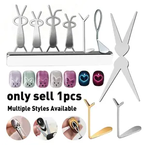 Double Head Cat Eye Nail Magnet Iron Shape Tool Set, V Type Asymmetrical Magnetic Tools, DIY Cat Eye Gel Nail Special Magnetic Tools, Nail Art, Manicure