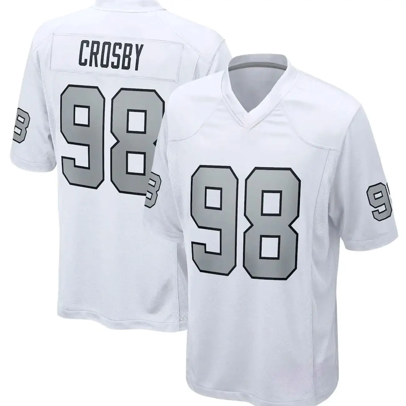 Unisex Football inspired by Crosby Las Vegas 98 Home Game Jersey - Black MEQ