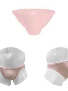 Men's Modal Triangle Underwear, Comfortable Slim Fit, Super Stretch Soft Thin, Invisible Waistband, Anti-Curling, No-Feel Tag