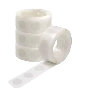 4 Rolls Glue Point Balloon Glue Removable Adhesive Dots Double Sided Dots of Glue Tape for Balloons for Party Decoration