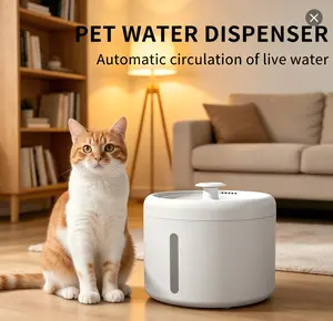 2000ml Ultra Quiet Cat Water Fountain - Automatic Circulation Filter Pet Water Dispenser for Cats & Dogs