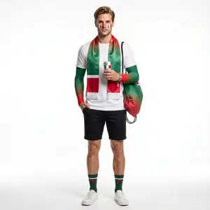 Fan Comfort Quick-Dry Activewear Set with Bracelets, Hat, Backpack & Fan Accessories – Ideal Father’s Day Gift