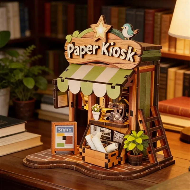 DIY Wooden Miniature Model Kits Mini Casa Japanese Restaurant 3D