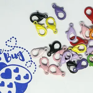 100PCS Lobster Clasps, Metal Alloy Small Lobster Claw Clasps, for Handmade Necklace, Bracelet Jewelry Making Accessories Fastener Hook(12mmx6mm, Nickel)