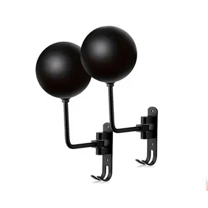 Wall-Mounted No-Drill Motorcycle Helmet Rack, Strong Adhesive, Multi-Helmet Compatibility, Multifunctional Storage, Display Design