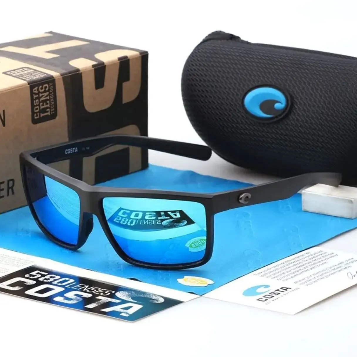 Full Box Costa Del Mar Rinconcito Polarized Sport Sunglasses UV Protection Fishing Driving Outdoor Shades for Men Women GV9
