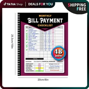 4 Year Bill Tracker & Budget Planner - Durable Financial Organizer for 960+ Payments，Track Debt, Expenses, Savings, Bank Accounts & Achieve Financial Goals，Ultimate Gift for Personal, Household Money Management, Financial Freedom & Peace