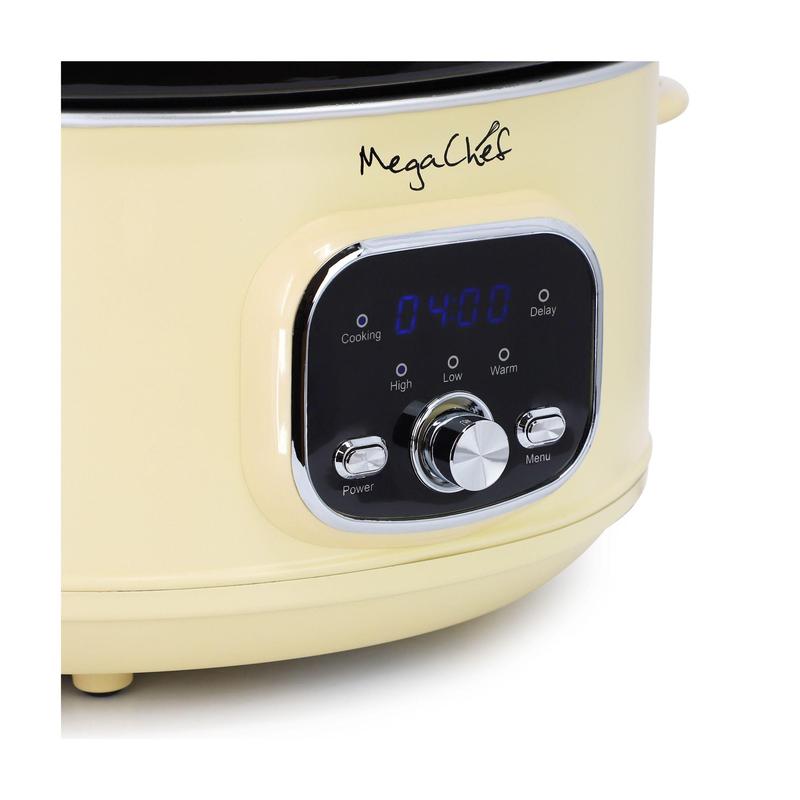 MegaChef 3.7 Quart Round Electric Slow Cooker