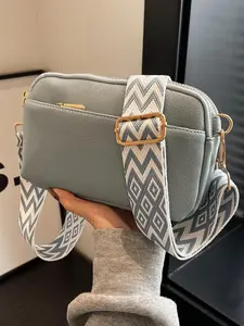 Women's Fashionable Geometric Pattern Shoulder Bag, Casual Versatile Crossbody Bag for Daily Used, Trendy All-match Commuter Bag, Fashionable Patterned Bag