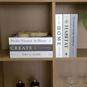 2pcs Aesthetic Decorative Books, Stylish Boxes for Coffee Table, Bookshelf, Mantel Decor, Beautiful Fake Books for Modern Home Decoration