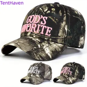 2026 new personalized camouflage baseball cap, new letter embroidery big head circumference sun protection hat, outdoor commuting face covering duckbill cap