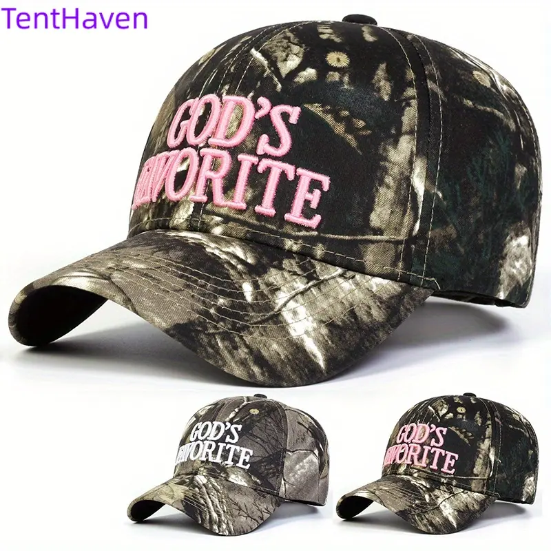 Embroidered Solar Camouflage Sports Outdoor Hat - Female Adult Duckbill Cap with UV Protection Clothing, Stretchy Fit for Large Heads, All Seasons Use, Sports Outdoor Hats, Adults, Letter Patch, Uv Protection Hat
