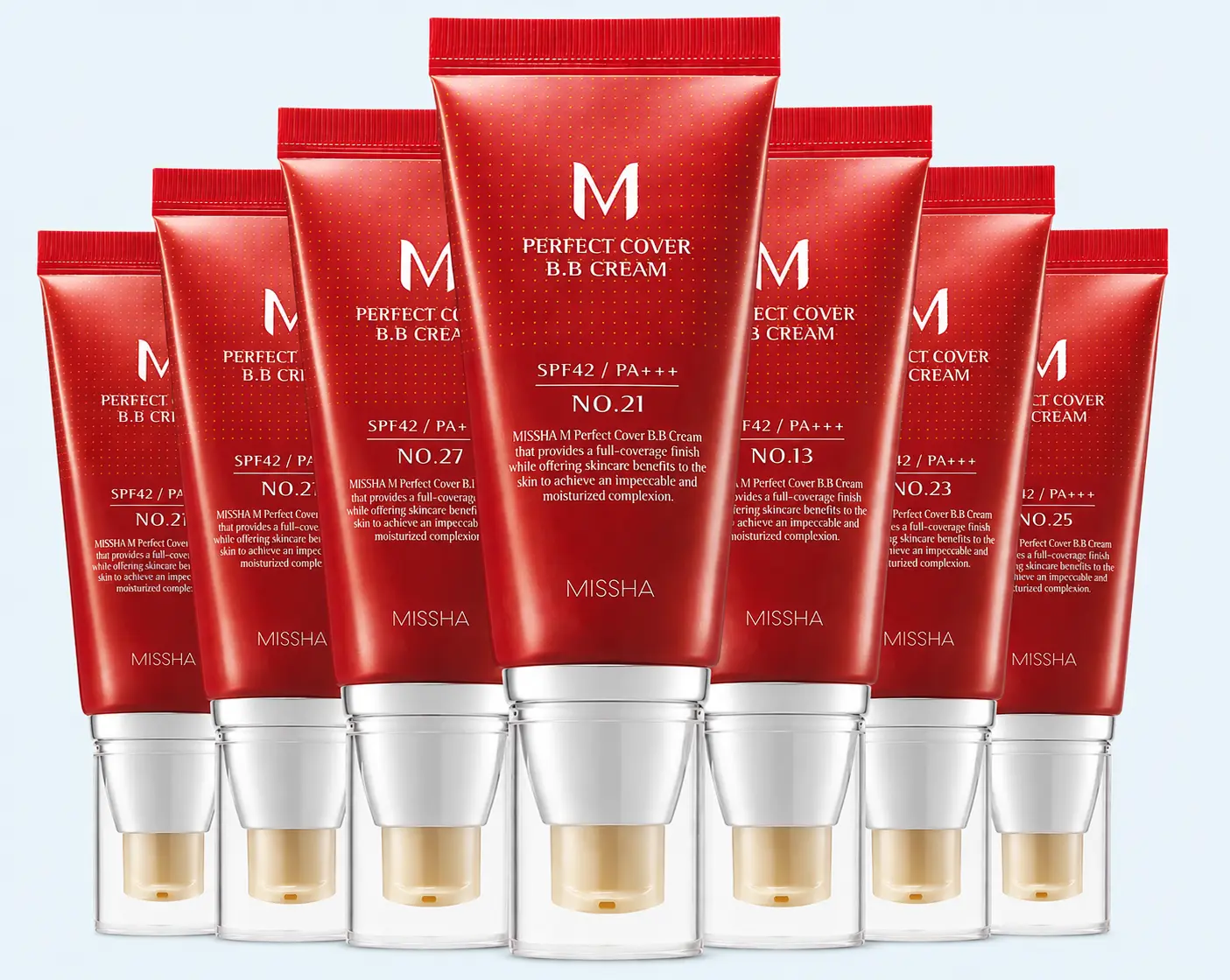 [Missha] Perfect Cover BB Cream SPF 42 PA+++ - Smooth Blend Coverage Hydrating Foundation for All-Day Moisture