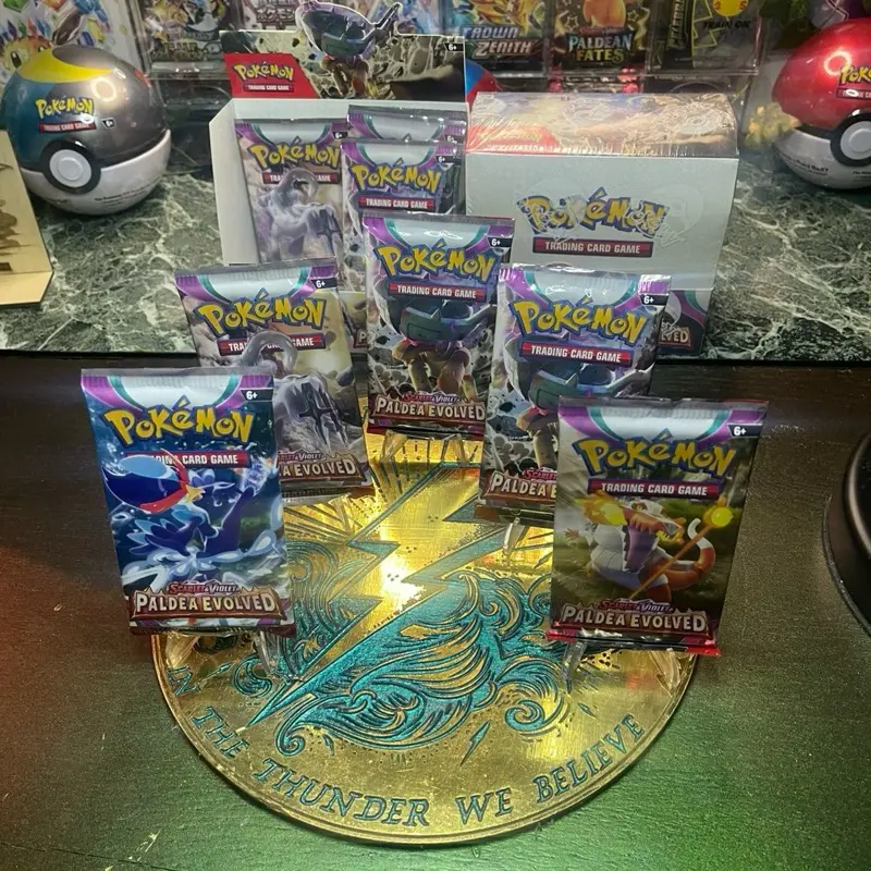pokemon paldean fates booster packs Pokemon SV02 Scarlet & Violet Paldea Evolved Elite Trainer Box –  Card-Binder.com main image 1