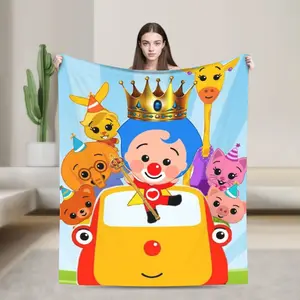 Cute Plim Plim Perfect for parties and birthdays Soft Cozy Lightweight Anime Flannel Cooling Cooling Bedding Ideal for All Seasons Travel Camping Christmas Halloween Offices Living Rooms Bedrooms Perfect Gift for Fans