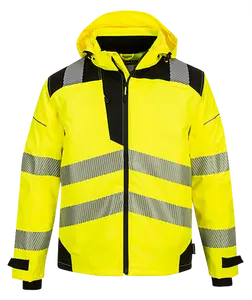 PW3 Extreme Waterproof Reflective Rain Jacket, Yellow-Black - Extra Large, Water Proof