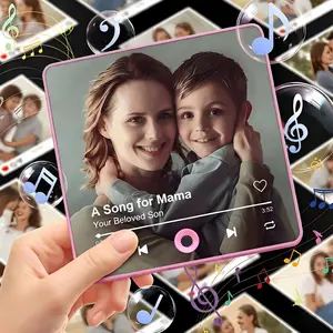 Customization - Custom Music Fridge Magnet Personalized Playable Music Fridge Magnet Store Precious Memories Unique Mother's Day Gift Birthday Gift for Mom