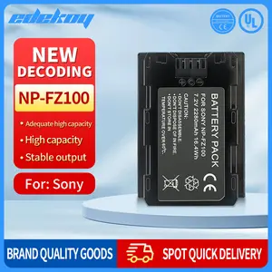EDEKOY 2 NP-FZ100 Batteries for Sony Alpha, ZV-E1, ZV-E10 II, FX3, FX30, A7C, A7C R, A7C II, A7S III, A9, A9 II, A9 III, A9R, A9S  Vlog kit Camera Digital Memory Protection
