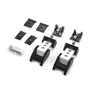 Black Stainless Steel & Aluminum Alloy Off-Road Car Side Hood Catch Latches Buckle, Replacement Secure Hood Accessories for 2007+ Jeep Wrangler JK JL & Gladiator JT, Self-Adhesive Rugged Look Performance Custom Fit - Automotive Exterior Decor