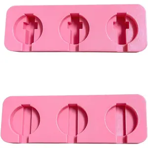 2 count Badge Reel Holder Base, Badge Reel Display, Badge Base for Crafts &  Projects, Belt &  Clip Base, Holds 3 Reels