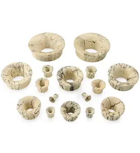 Tamarind Wood Mayan Flare Tunnel Plugs