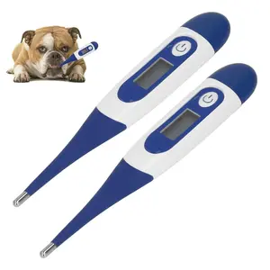 2Pcs Digital Pet Thermometer, Fast and Accurate Measurements in 20 Seconds, Suitable, Dogs, Horses, Veterinarian