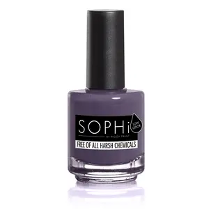 SOPHi FEETured Attraction Purple-Grey Matte Nail Polish 0.5 fl oz Non-Toxic Vegan Cruelty-Free Water-Based Formula