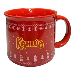 Kahlua 2024 Holiday Mug - Red Nordic Sweater Pattern Limited Edition