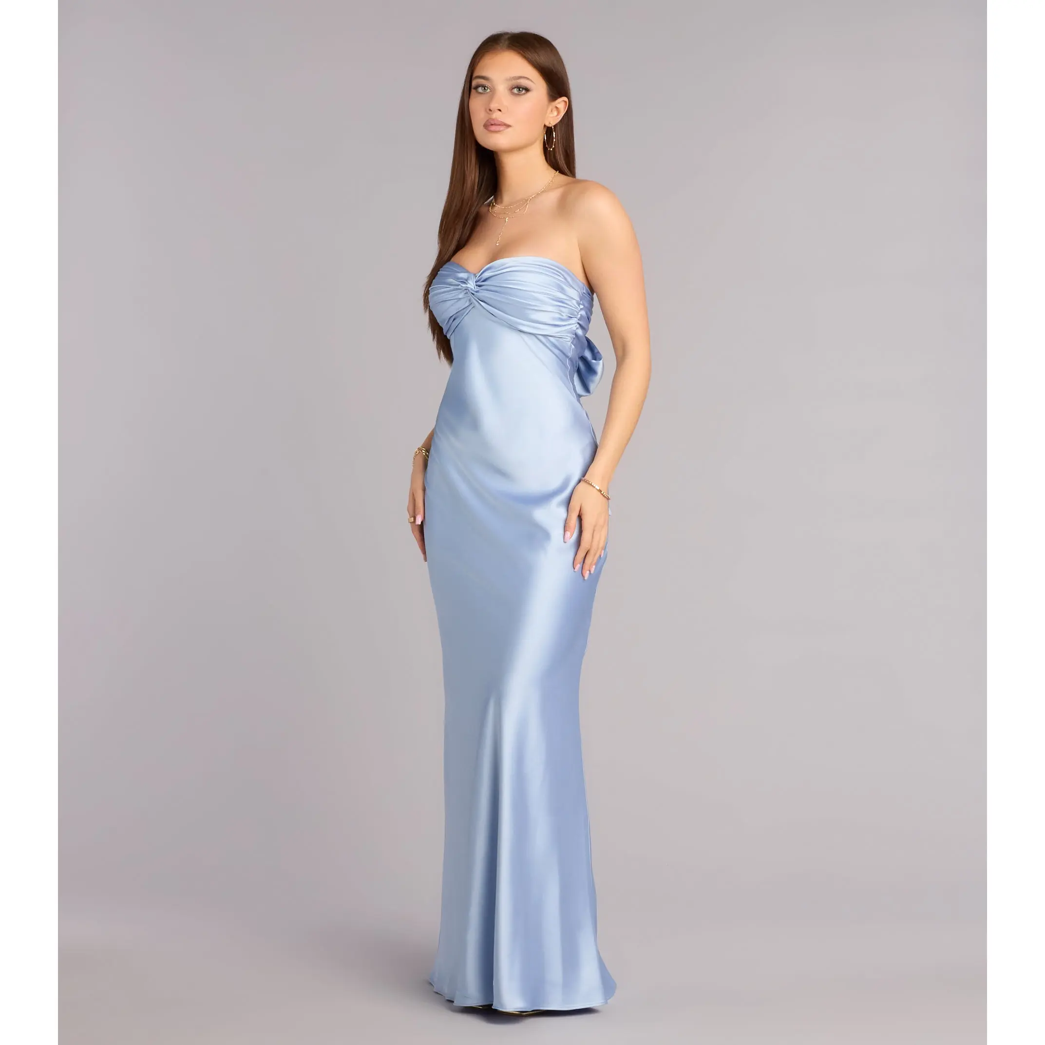 Marlissa Satin Column Formal Dress - TikTok Shop