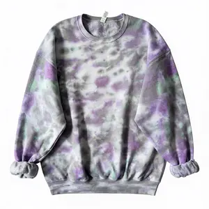 No Design Blank Fall Tie Dye Crewneck Sweatshirt | Witch Sweatshirt | Fall Halloween Tie Dye Sweatshirt Spooky