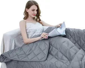 Weighted Blanket - High Breathability - 48''72'' 15LB -  Heavy Blankets - Calm Sleeping for Adult and , Durable Quilts and Quality Construction