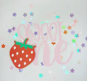 Sweet One Cake Topper | Sunshine Topper | Strawberry Cake Topper | Daisy Birthday Cake Topper | First Birthday Party Decorations.