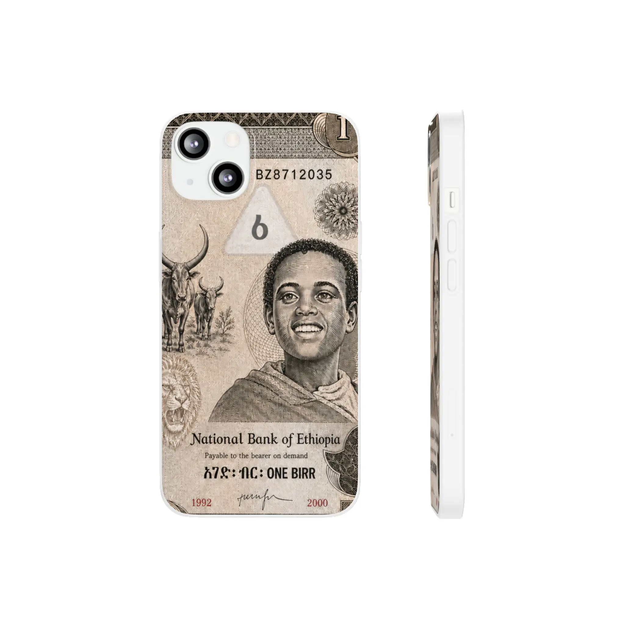 Ethiopian Birr Slim Phone Case | Habesha Money Cover Design  case cover