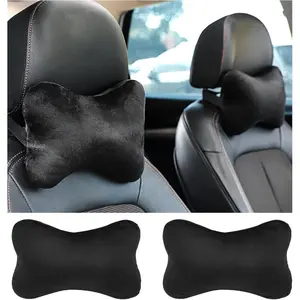 2PCS Car Headrest Pillow – Soft Neck Support Cushion for Driving Comfort