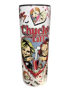 Chuck & Tiff - You And Me We Got This - 20oz oz 20 oz. 20oz. - Skinny Straight Sublimation Tumbler - Amy's Tumbler Junkies - Your Favorite Tumbler Shop!