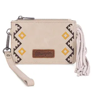 Wrangler Wallet for Women Boho Aztec Credit Card Holder Ladies RFID Blocking Slim Wallet